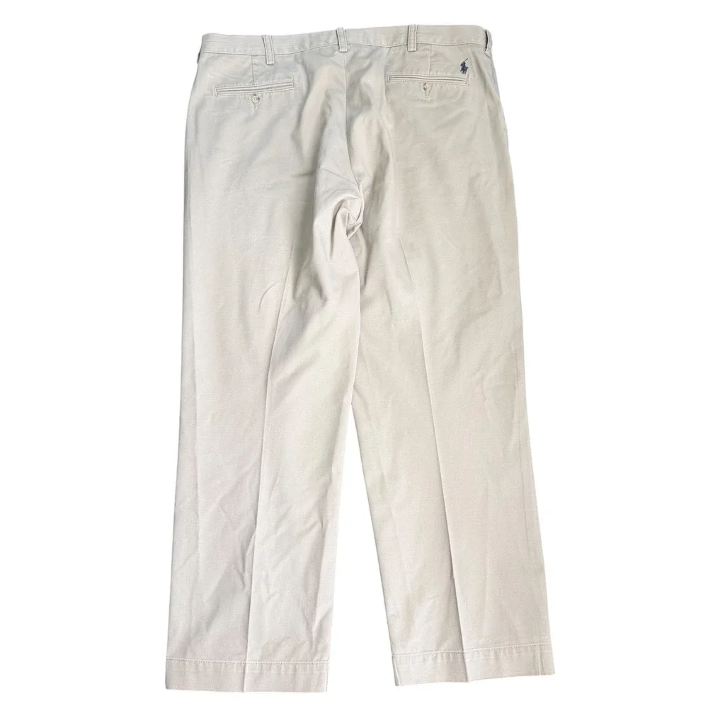 Polo Ralph Lauren Mens Preston Pant Tan Khaki Cotton Chino Trousers 40x29